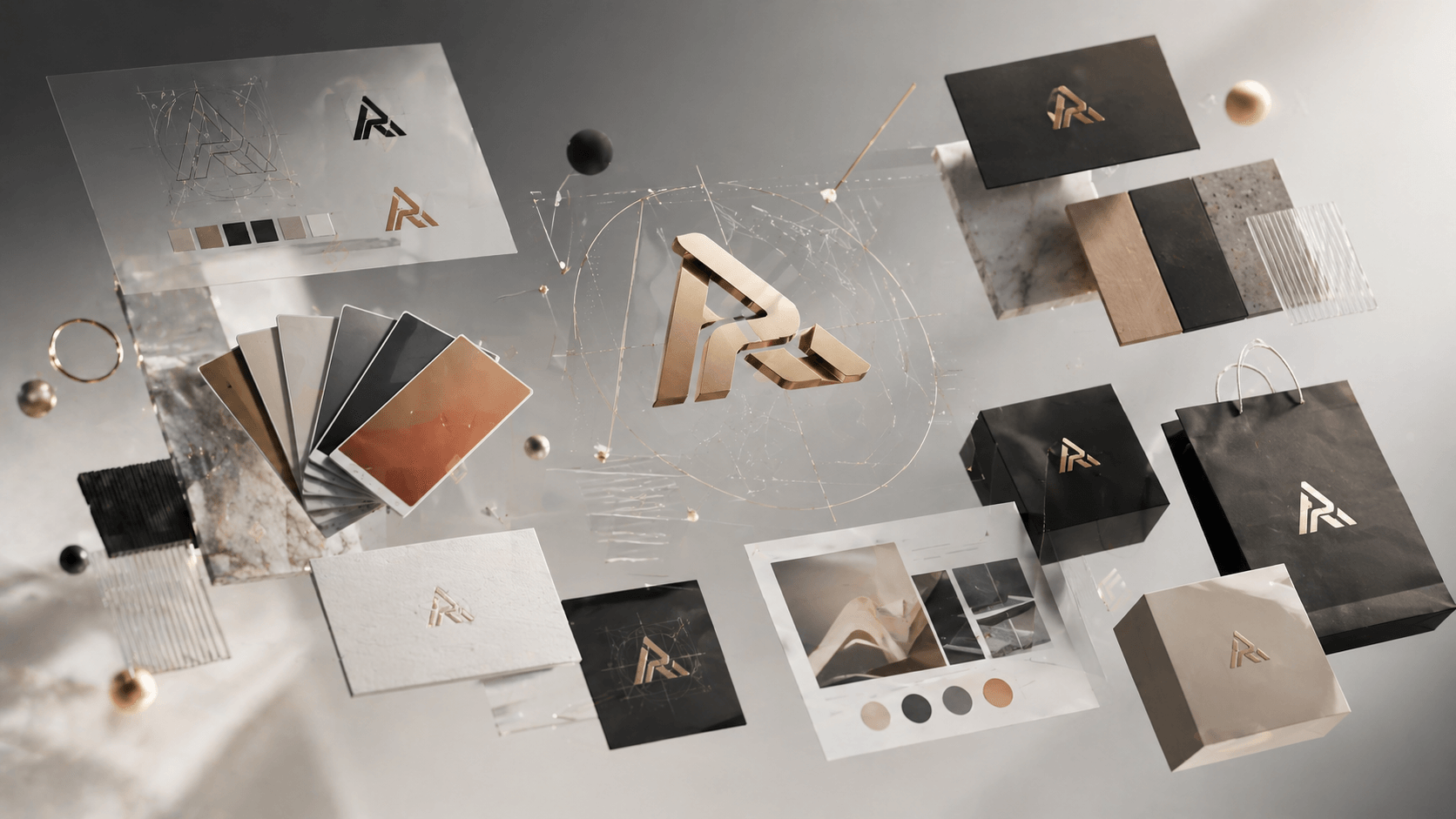 Proyecto de branding y diseño gráfico premium